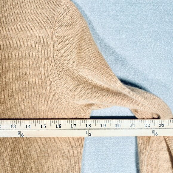 Halogen Cashmere Sweater Womens PS Beige Knit Pullover Tunic Minimalist - Picture 9 of 12